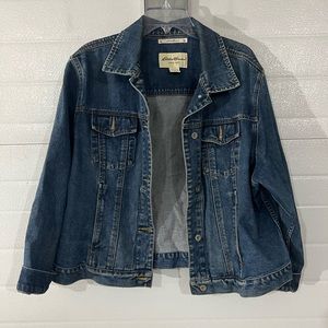 Eddie Bauer Jean jacket size XL